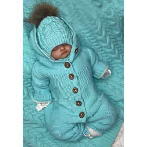 Вязаный комбинезон Мишка тиффани