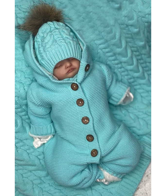 Вязаный комбинезон Мишка тиффани