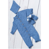 Вязаный комбинезон шапочка пинетки Нила парламент Вязаный комбинезон шапочка пинетки Нила парламент