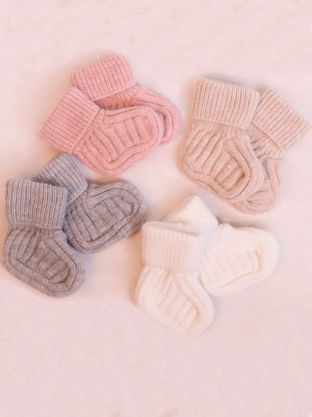 Вязаные носочки-пинетки для новорожденных Остин (4 цвета)