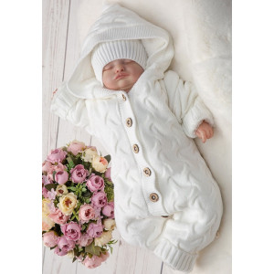 Комбинезон с капюшоном для новорожденных Остин белый