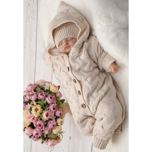 Комбинезон с капюшоном для новорожденных Остин крем-брюле