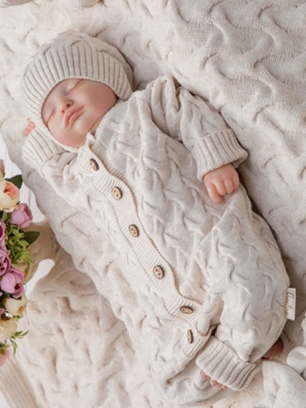 Вязаный комбинезон Остин крем-брюле