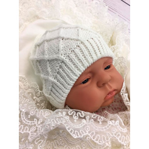 Вязаный комплект Пахлава молочный