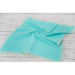 Вязаный плед Пахлава тиффани