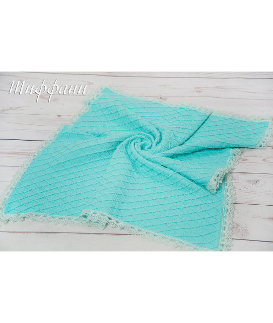 Вязаный плед Пахлава тиффани