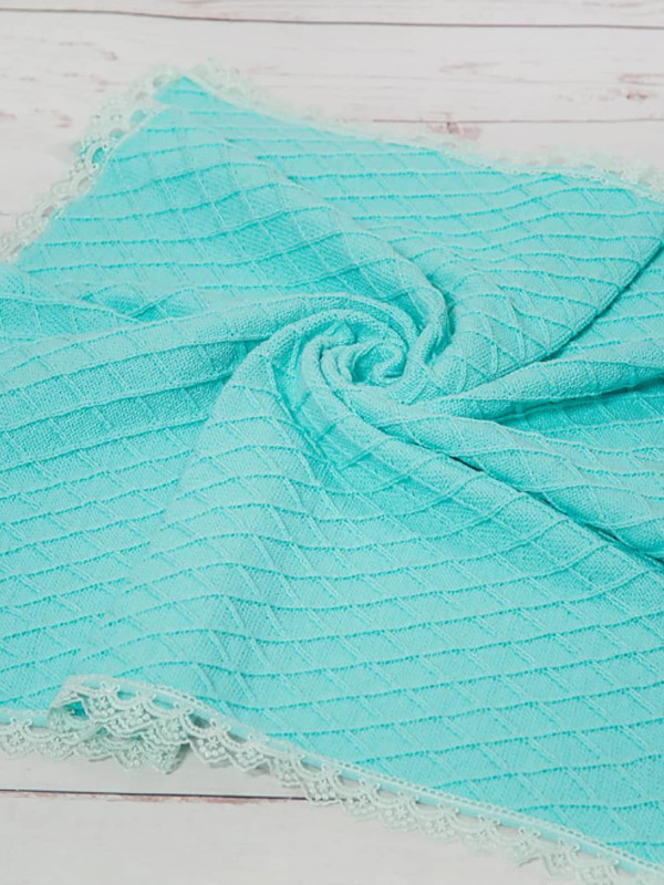 Вязаный плед Пахлава тиффани