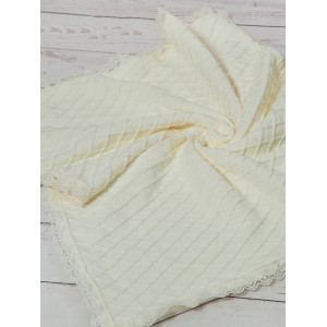 Вязаный комплект Пахлава молочный