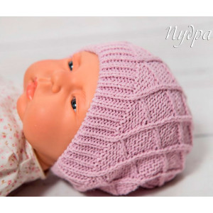 Вязаный комплект Пахлава пудра