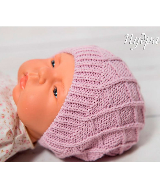 Вязаный комплект Пахлава пудра