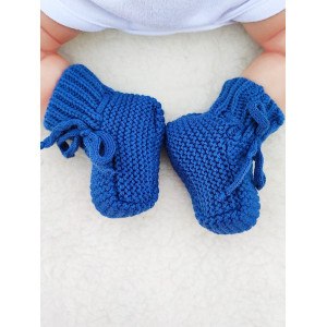 Вязаные носочки-пинетки Лапочки парламент