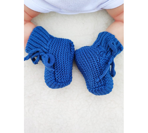 Вязаные носочки-пинетки Лапочки парламент