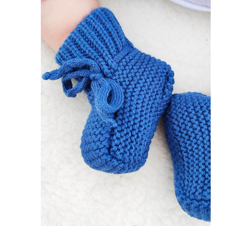 Вязаные носочки-пинетки Лапочки парламент