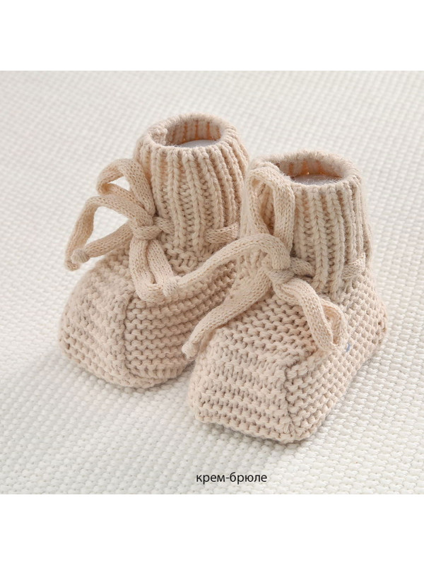 Комплект на выписку Пуф-Косички крем-брюле