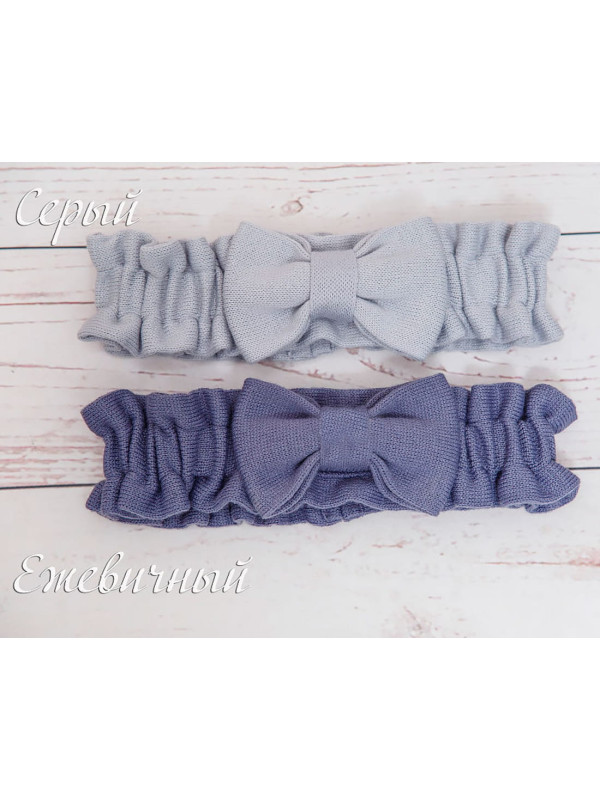 Вязаный плед Кукуруза серый