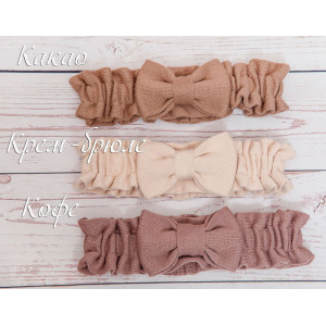 Вязаный плед для новорожденных Косички кофе