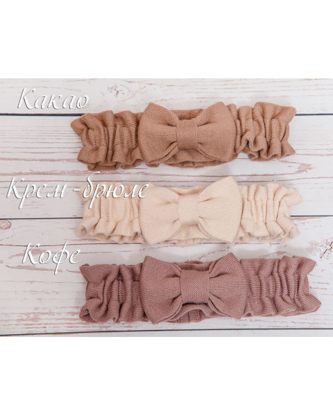 Вязаный плед для новорожденного Сердечки крем-брюле