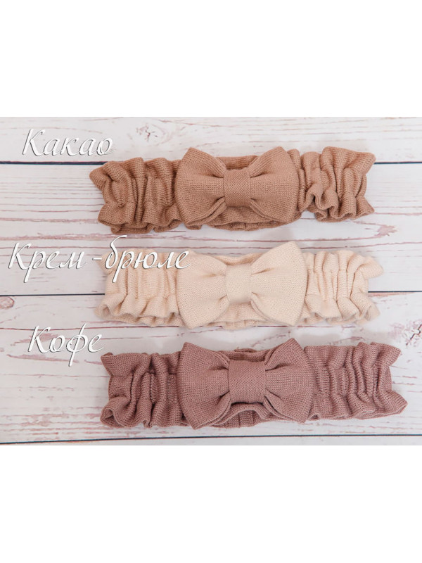 Вязаный плед для новорожденного Сердечки крем-брюле