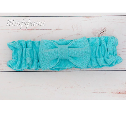 Вязаный плед для новорожденных Коса аквамарин
