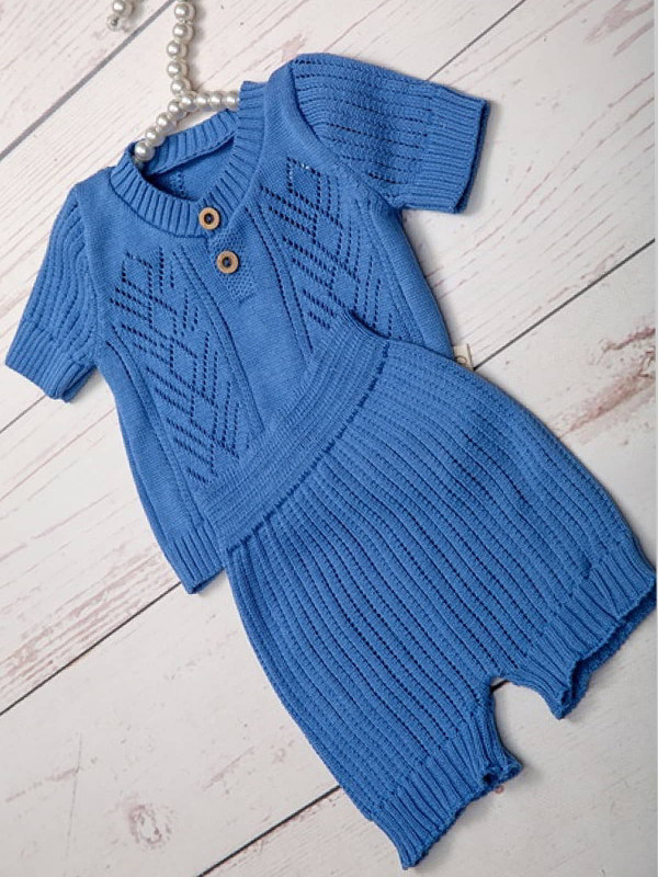 Летний вязаный комплект Росинка парламент