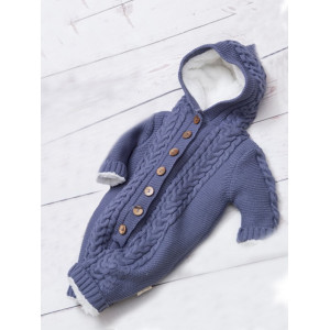 Вязаный комбинезон Рози ежевичный