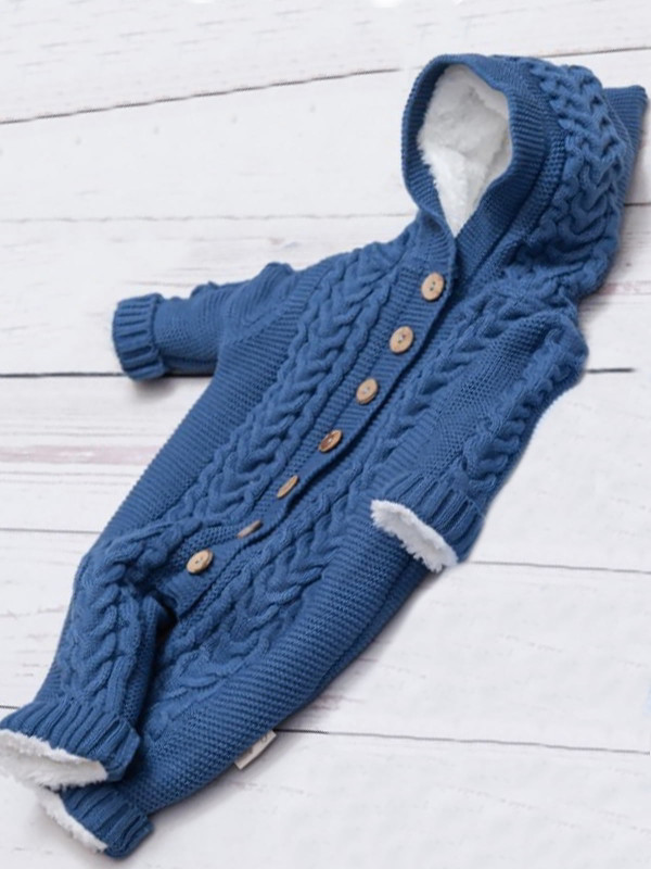 Вязаный комбинезон на подкладе Рози парламент