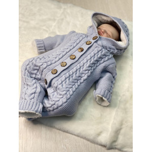 Вязаный комбинезон Рози серый