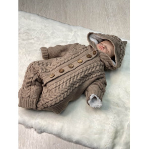 Вязаный комбинезон Рози какао