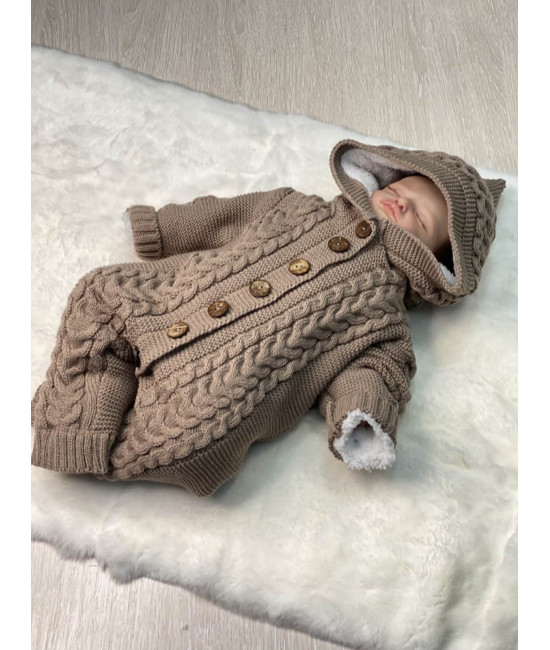 Вязаный комбинезон Рози какао