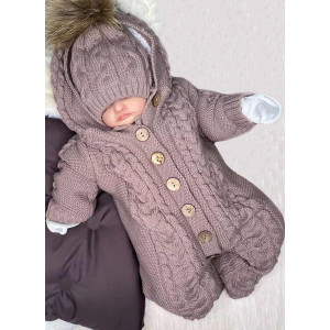 Вязаный комбинезон Рози кофе