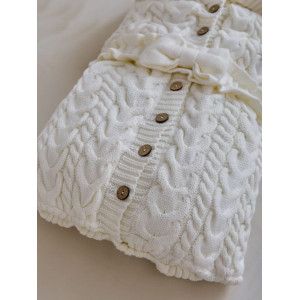 Демисезонный комплект на выписку Рози-Мишка белый