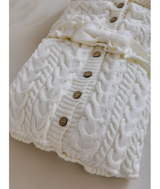 Демисезонный комплект на выписку Рози-Мишка белый