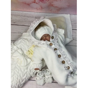 Комплект для новорожденных Северный мишка молочный