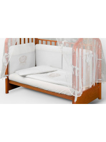 Комплект в кроватку для новорожденного АВ E-Royal белый