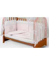 Комплект в кроватку для новорожденного АВ E-Royal розовый