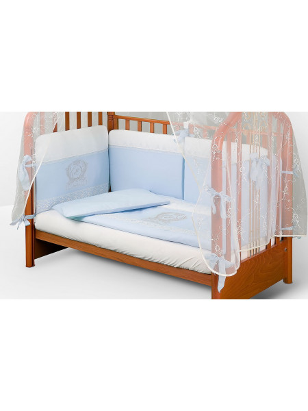 Комплект в кроватку для новорожденного АВ E-Royal голубой