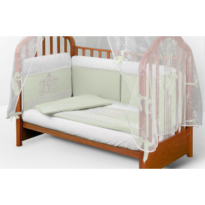 Комплект в кроватку АВ Красивая карета фисташка