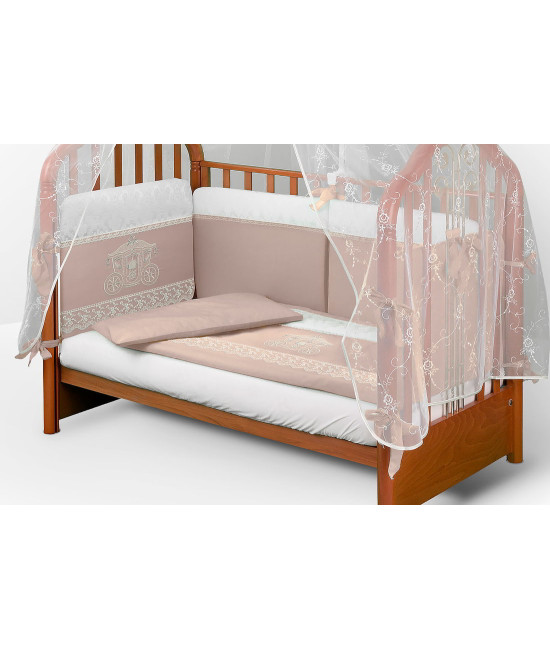 Комплект в кроватку АВ Красивая карета какао