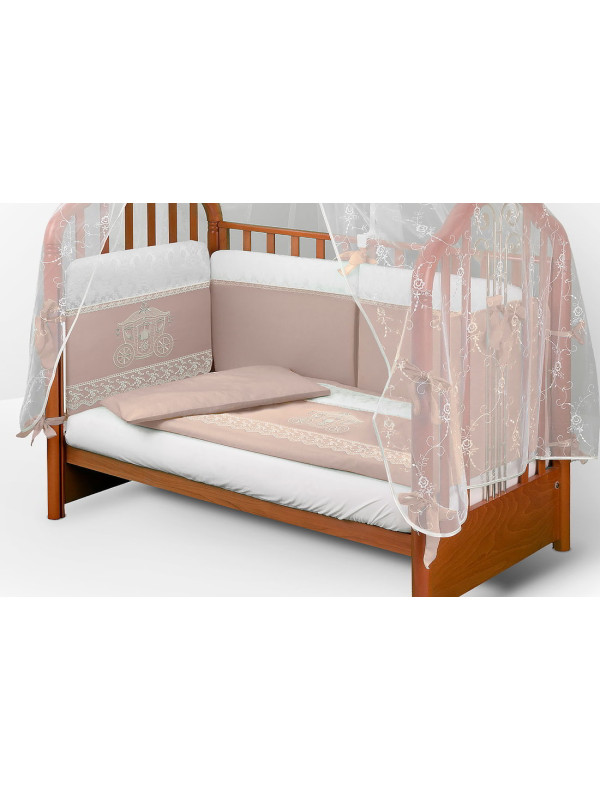 Комплект в кроватку AB Красивая карета какао