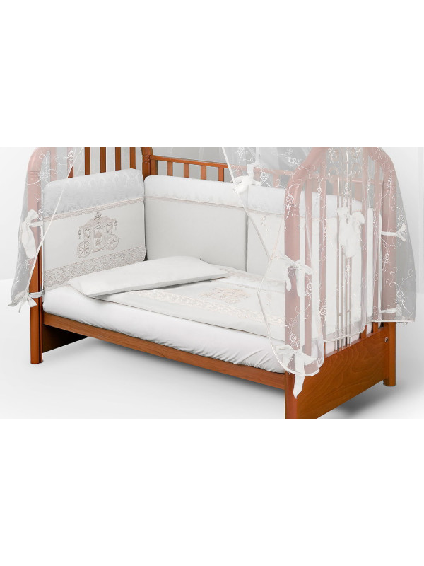 Комплект в кроватку AB Красивая карета белый