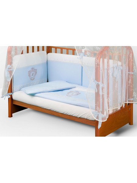 Комплект в кроватку для новорожденного АВ R-Royal голубой