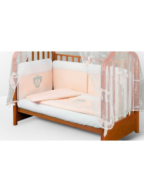 Комплект в кроватку для новорожденного АВ R-Royal персик