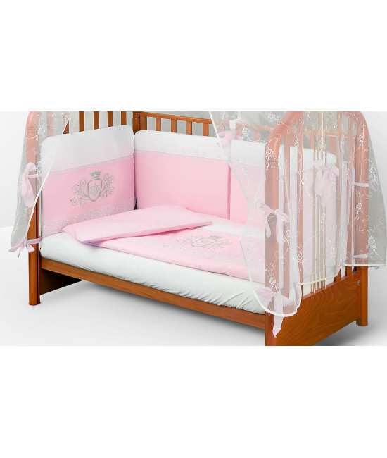 Комплект в кроватку АВ Royal розовый