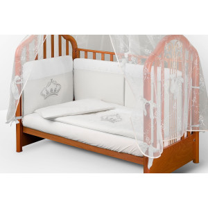 Комплект в кроватку АВ Русская корона белый