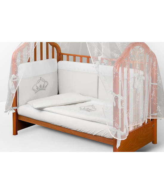 Комплект в кроватку АВ Русская корона белый