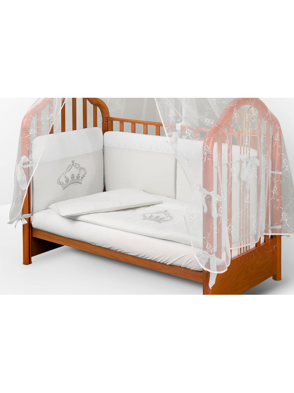 Комплект в кроватку AB Русская корона белый