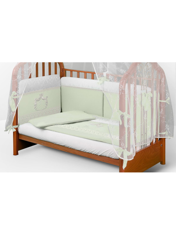 Комплект в кроватку AB Шторы короля фисташка