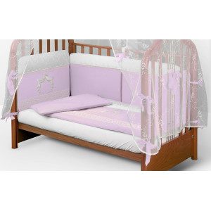 Комплект в кроватку АВ Шторы короля сирень