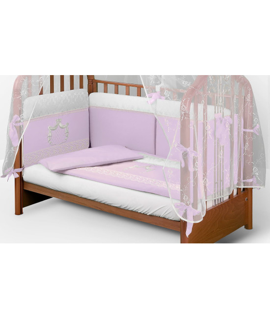 Комплект в кроватку АВ Шторы короля сирень