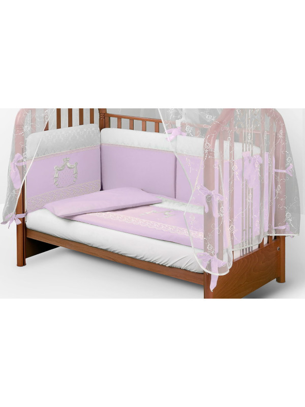 Комплект в кроватку AB Шторы короля сирень